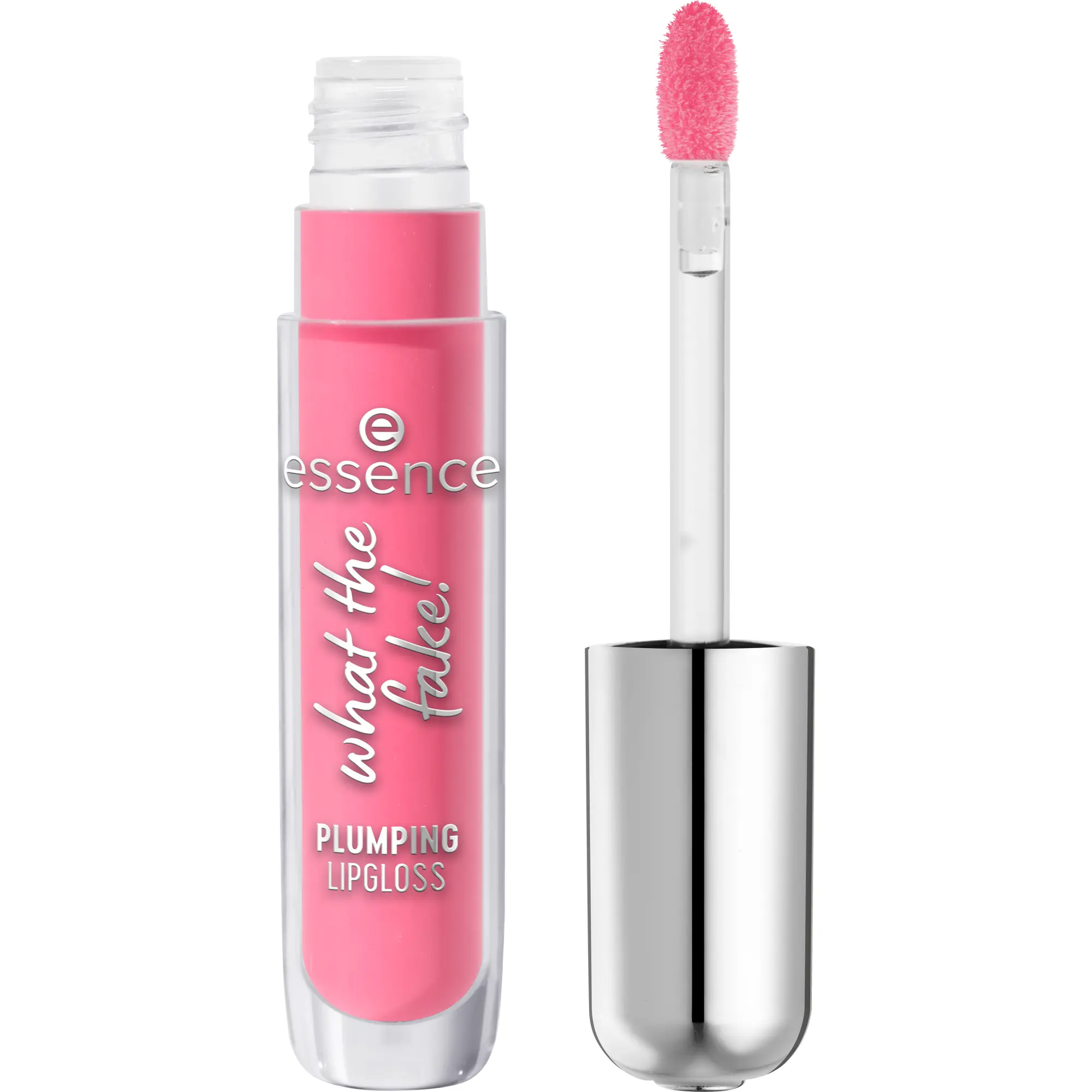 4059729585141.webp ESSENCE WHAT THE FAKE! Volumizing Lip Gloss #102-Pink About It 4 ml - Image 1