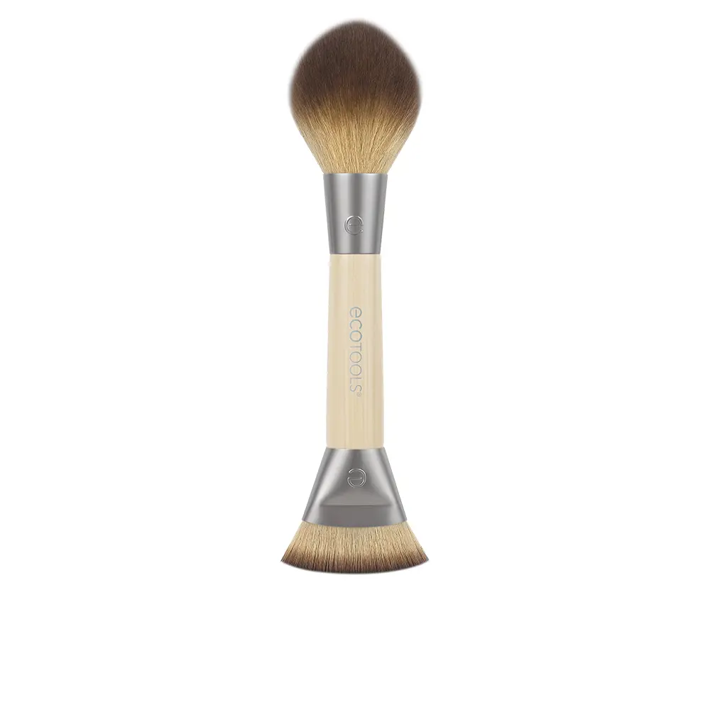 0079625445435.webp ECOTOOLS SCULPT + BRONZE Duo Brush for Contour and Bronzer 1 unit - Image 1