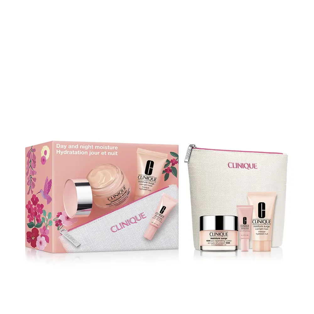 0192333292860.webp CLINIQUE MOISTURE SURGE 100H CASE 4 pcs Facial cream 50ml + Facial mask 30ml + Facial serum 5ml + Toiletry bag - Image 1