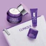 CLINIQUE SMART CLINICAL REPAIR ANTI-WRINKLE CREAM 4-piece SET Facial cream 50ml + Facial serum 10ml + Eye contour cream 5ml + Toiletry bag - Image 2
