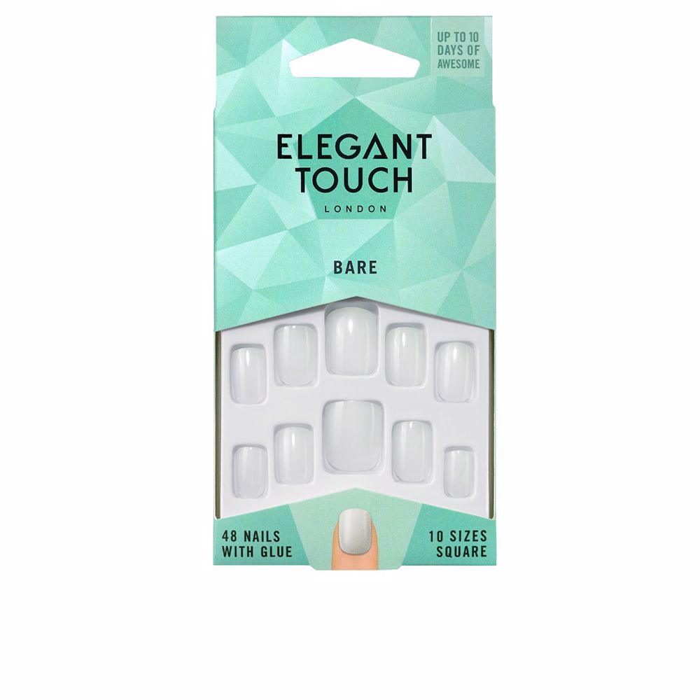 160988.jpg ELEGANT TOUCH TOTALLY BARE 48 nails with glue #square-001 - Image 1