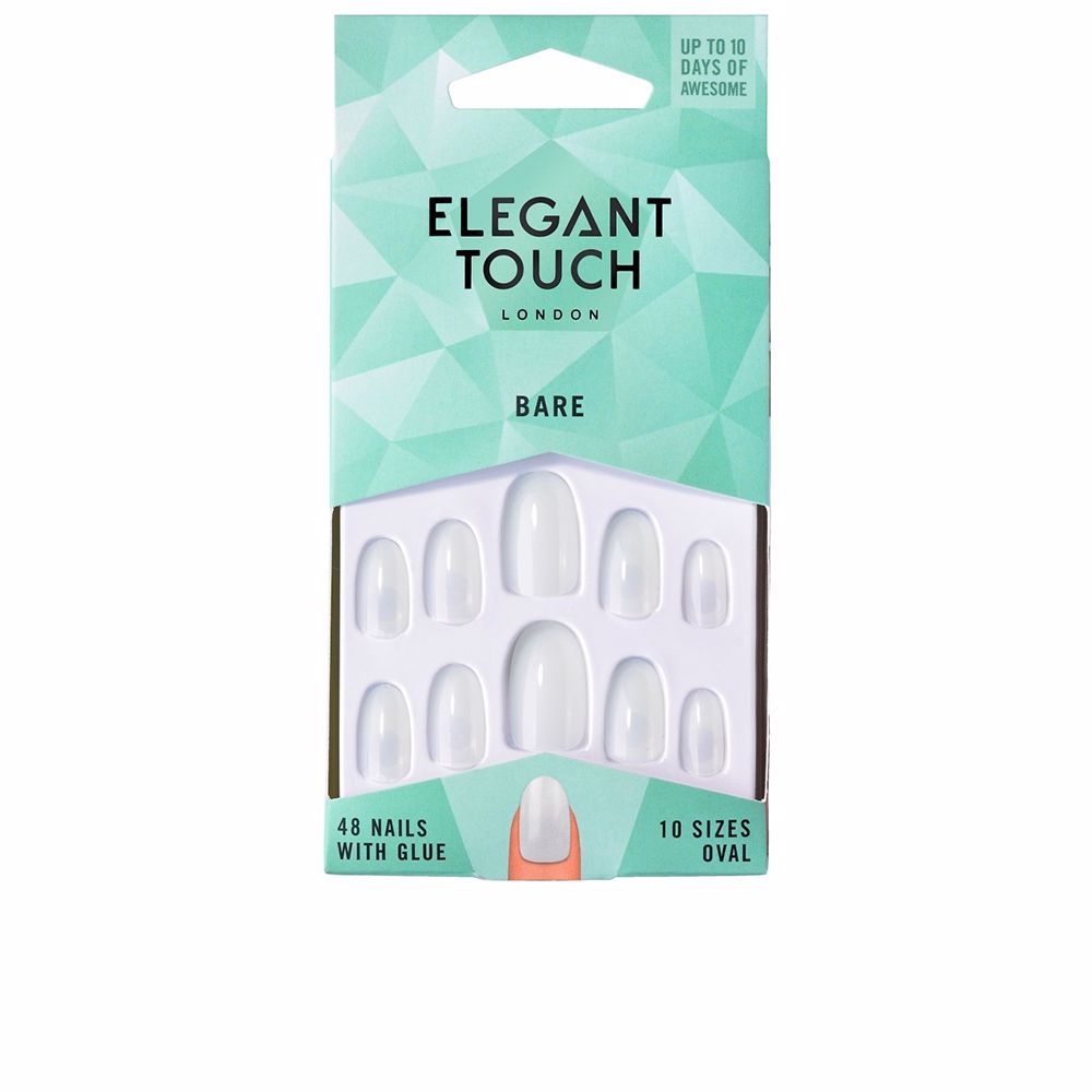 160989.jpg ELEGANT TOUCH TOTALLY BARE 48 nails with glue #oval - Image 1