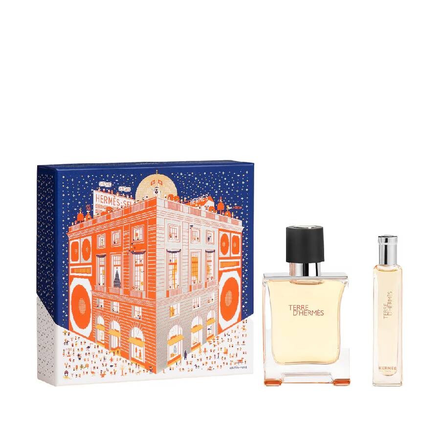 3346130022855.jpg Hermes Terre D'Hermes Giftset Edt Spray 50ml/Edt Spray 15ml set x 65 ml - Image 1