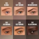 MAYBELLINE BROW INSERT #Medium Brown 1 unit