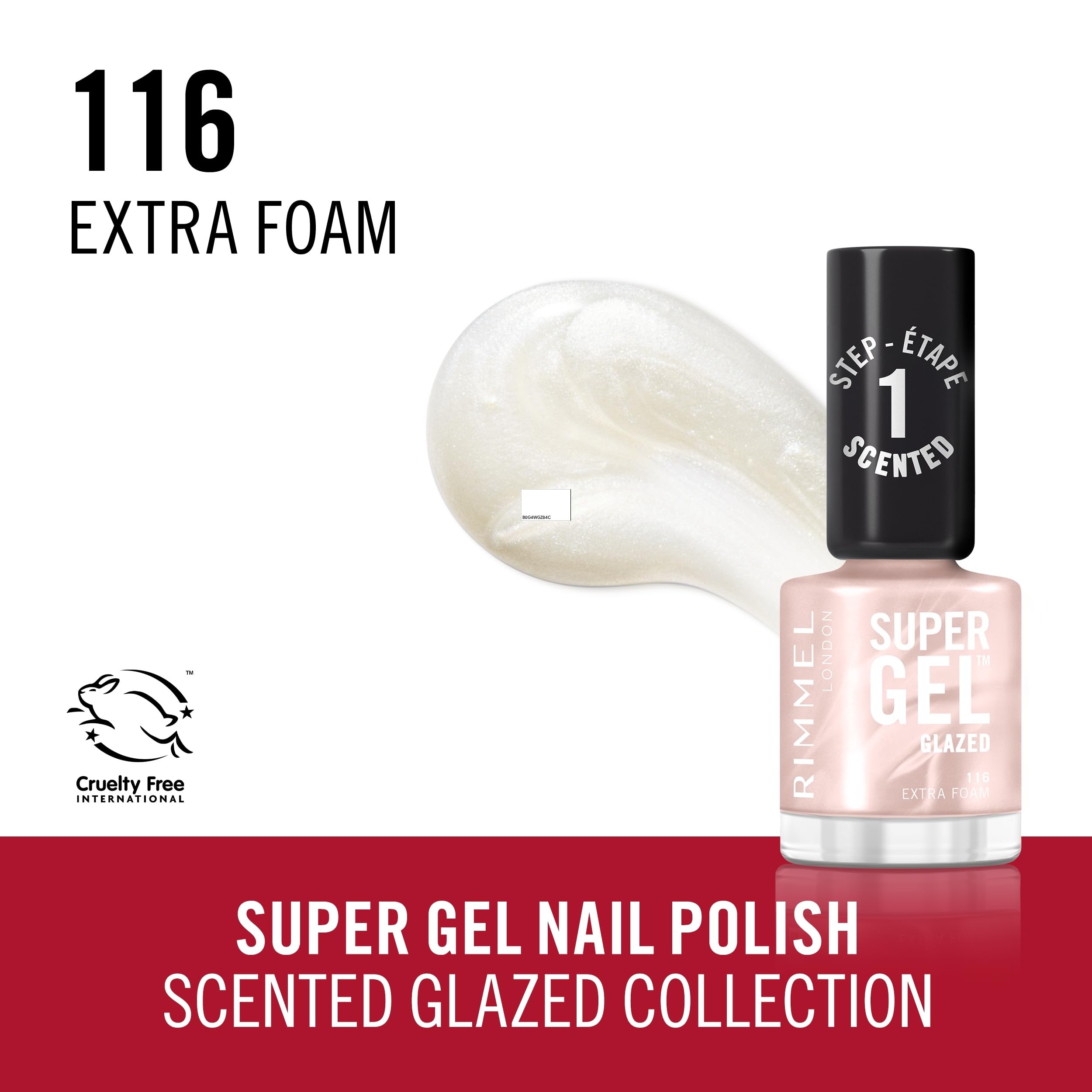 3616307181686.jpg RIMMEL LONDON SUPER GEL nail polish #116-Extra Foam 12 ml - Image 1