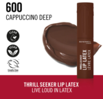 RIMMEL LONDON THRILL SEEKER LIP LATEX lip gloss #600-Cappuccino 6 ml