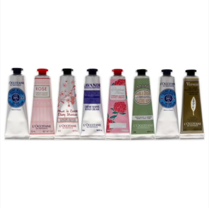 L'Occitane Hand Care Set 8x30ml - Hand Cream - 2x Karite/Rose/Fleurs De Cerisier/Lavande Blanche/Néroli Orchidee/Amande Sublime/Verveine set x 240 ml