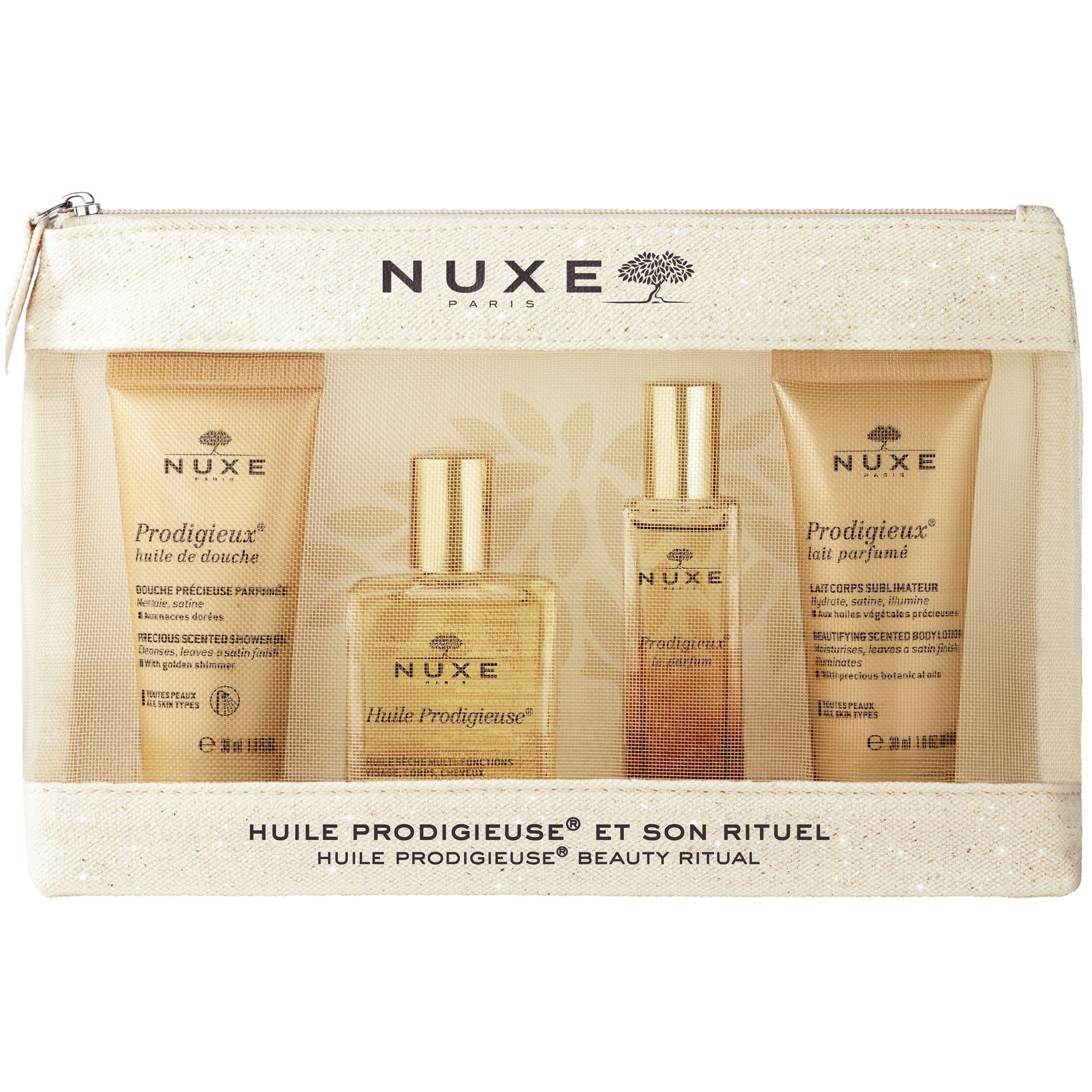 3264680046865.jpg Nuxe Prodigious Travel Kit Shampoo 30ml/Le Parfum 15ml/Dry Oil 10ml/Shower Oil 30ml - Image 1