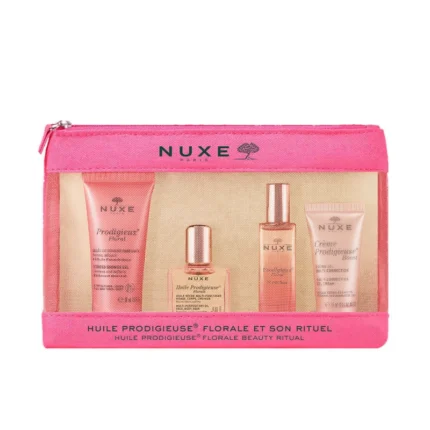 Nuxe Prodigieux Floral Travel Kit Micellar Water 50ml/Perfume 15ml/Shimmering Dry Oil 10ml/Shower Oil 30ml