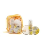 FLOR DE MAYO SUBLIME CAMOMILA TRAVEL set Αφρός καθαρισμού προσώπου 50ml + Ντεμακιγιάζ 45g + Σφουγγάρι ντεμακιγιάζ + Νεσεσέρ